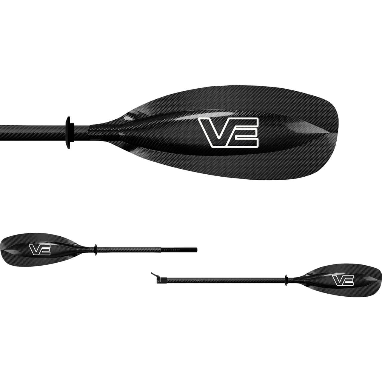 VE Paddles Aircore Fara - Carbon, 230-240 cm (Straight, 2pc)