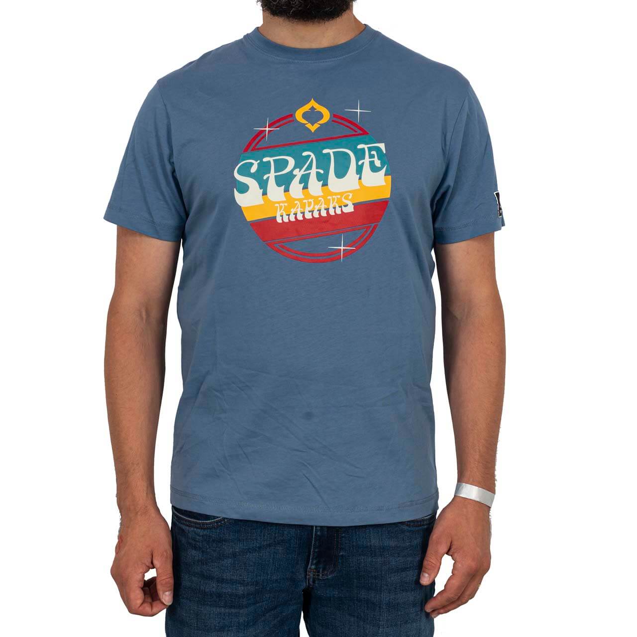 Spade Disco T-Shirt - Rain Cloud Blue, S
